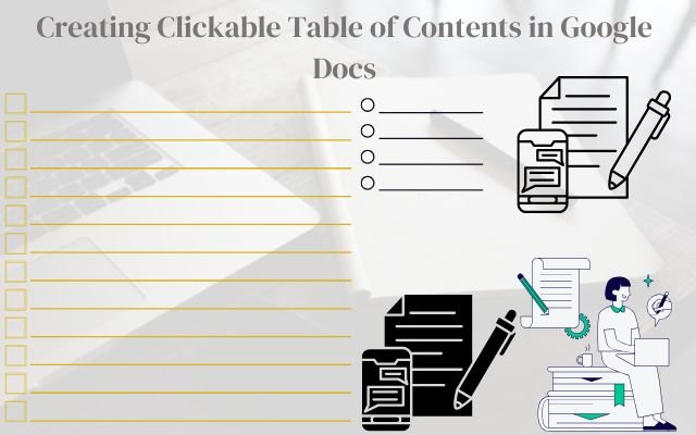 Creating Clickable Table of Contents in Google Docs