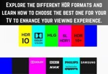 different HDR formats